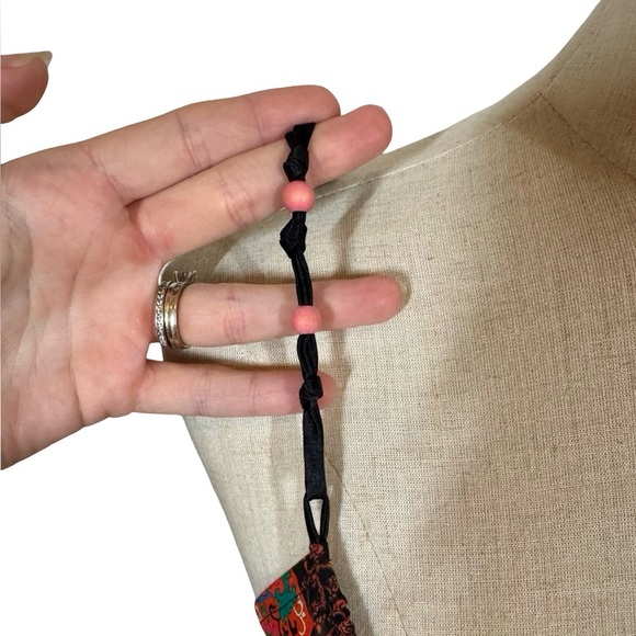 Josie by Natori Japanese Geisha Roses Mixed Pattern Babydoll Slip Dress - Picture 4 of 8